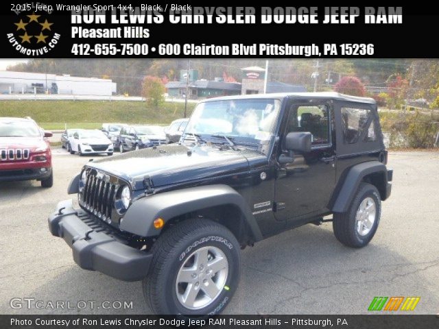 2015 Jeep Wrangler Sport 4x4 in Black