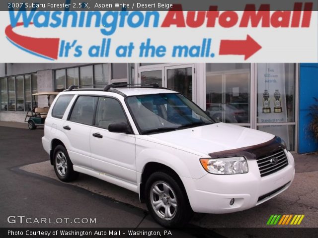 2007 Subaru Forester 2.5 X in Aspen White