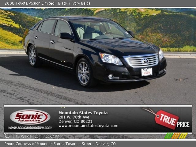2008 Toyota Avalon Limited in Black