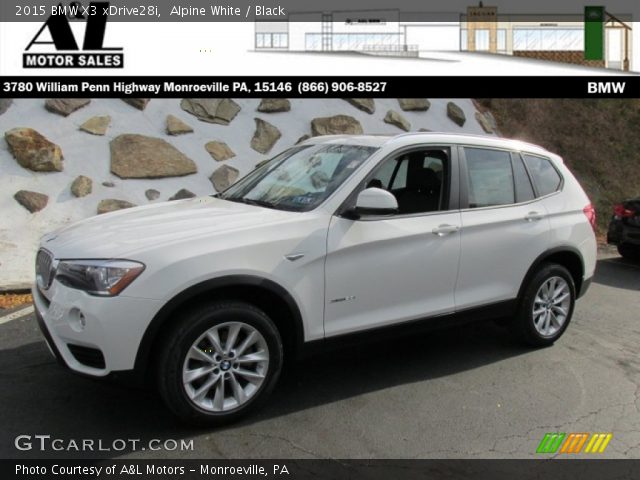 2015 BMW X3 xDrive28i in Alpine White