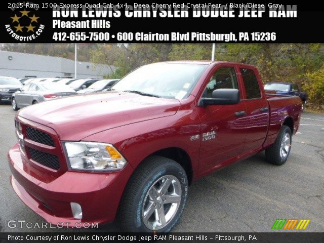 2015 Ram 1500 Express Quad Cab 4x4 in Deep Cherry Red Crystal Pearl