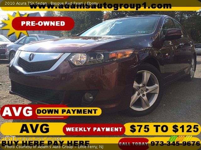 2010 Acura TSX Sedan in Basque Red Pearl