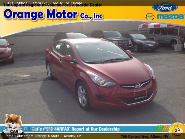 2011 Hyundai Elantra GLS in Red Allure