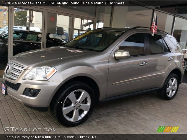 2009 Mercedes-Benz ML 350 4Matic in Sand Beige Metallic