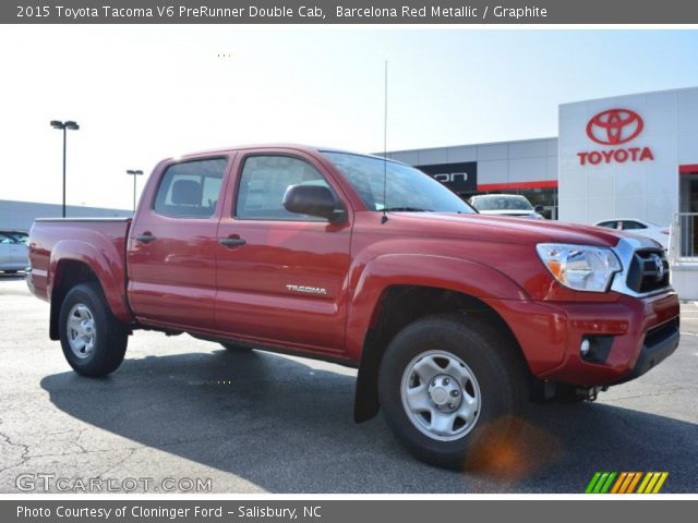 2015 Toyota Tacoma V6 PreRunner Double Cab in Barcelona Red Metallic