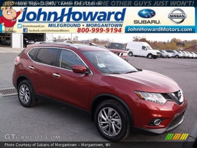 2015 Nissan Rogue SL AWD in Cayenne Red