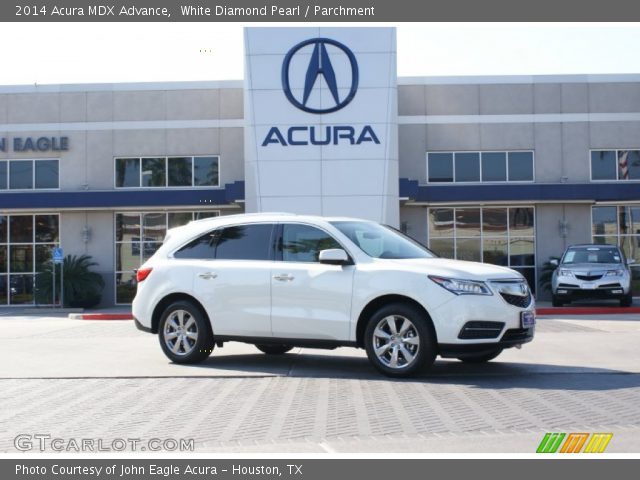 2014 Acura MDX Advance in White Diamond Pearl