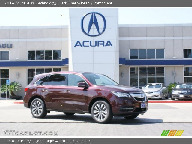 2014 Acura MDX Technology in Dark Cherry Pearl