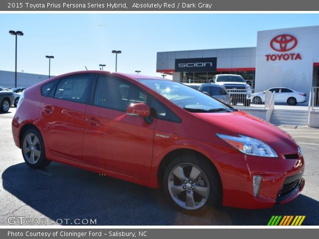 2015 Toyota Prius Persona Series Hybrid in Absolutely Red