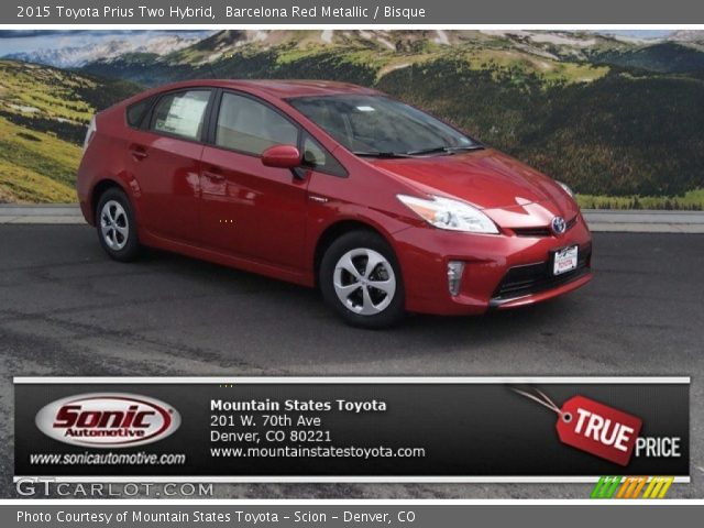 2015 Toyota Prius Two Hybrid in Barcelona Red Metallic