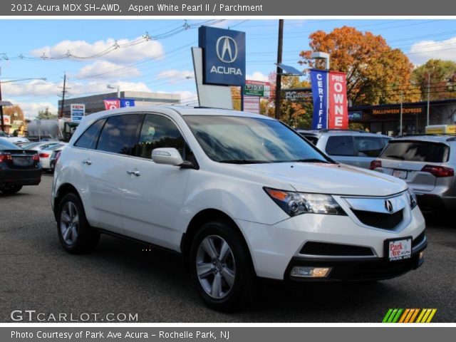 2012 Acura MDX SH-AWD in Aspen White Pearl II