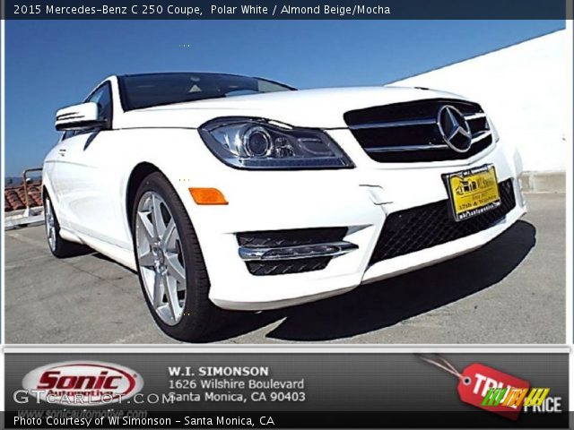 2015 Mercedes-Benz C 250 Coupe in Polar White