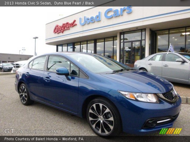 2013 Honda Civic Si Sedan in Dyno Blue Pearl