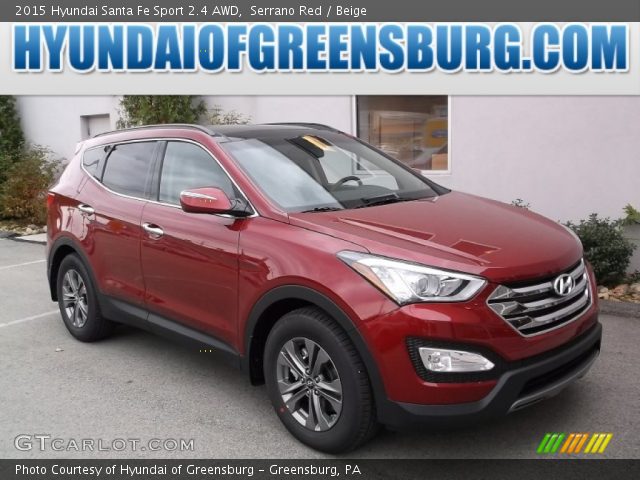 2015 Hyundai Santa Fe Sport 2.4 AWD in Serrano Red