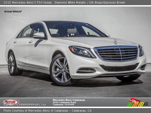 2015 Mercedes-Benz S 550 Sedan in Diamond White Metallic