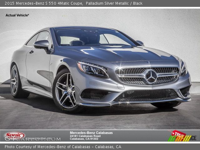 2015 Mercedes-Benz S 550 4Matic Coupe in Palladium Silver Metallic