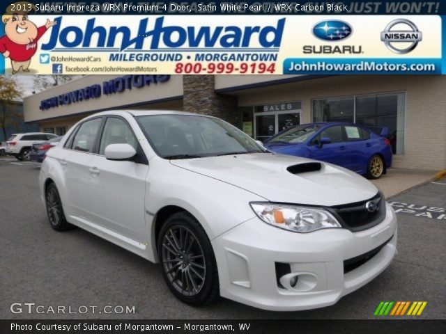 2013 Subaru Impreza WRX Premium 4 Door in Satin White Pearl