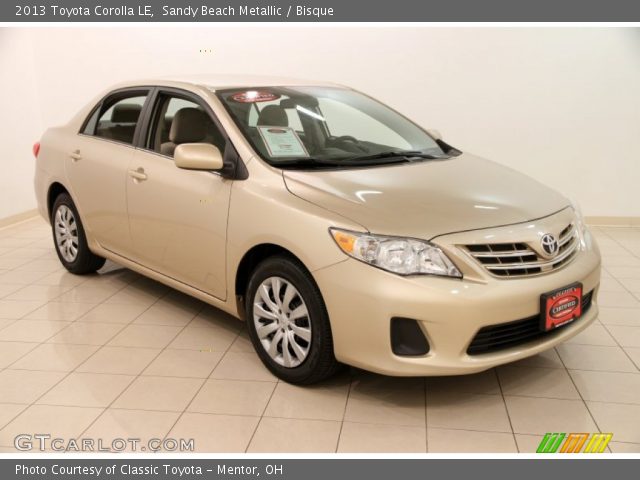 2013 Toyota Corolla LE in Sandy Beach Metallic