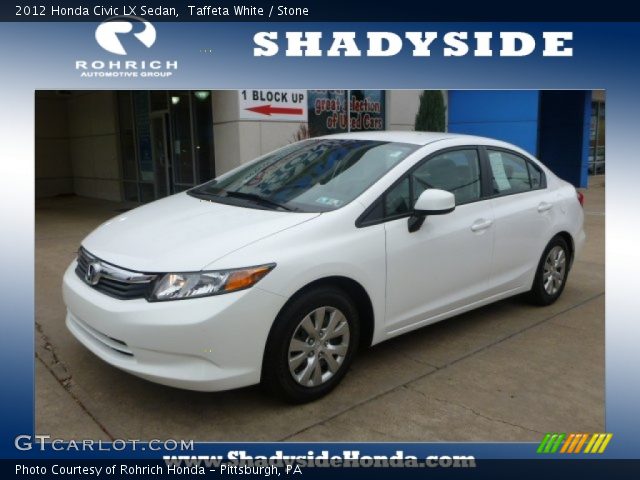 2012 Honda Civic LX Sedan in Taffeta White
