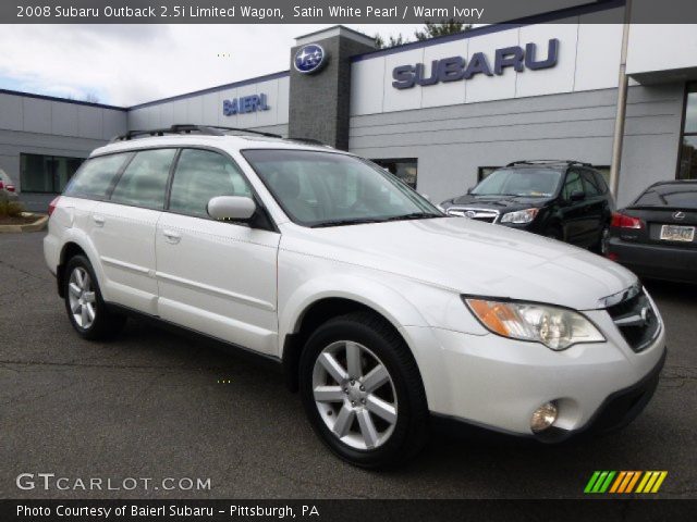 2008 Subaru Outback 2.5i Limited Wagon in Satin White Pearl