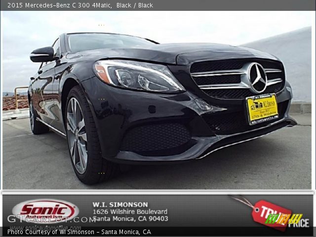 2015 Mercedes-Benz C 300 4Matic in Black