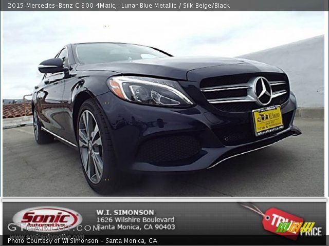 2015 Mercedes-Benz C 300 4Matic in Lunar Blue Metallic