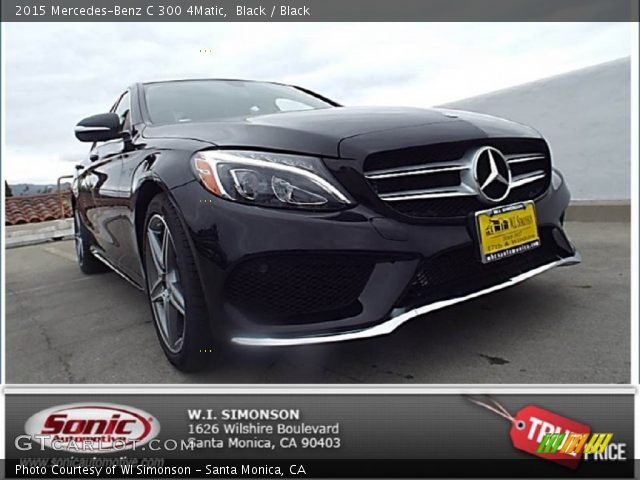 2015 Mercedes-Benz C 300 4Matic in Black