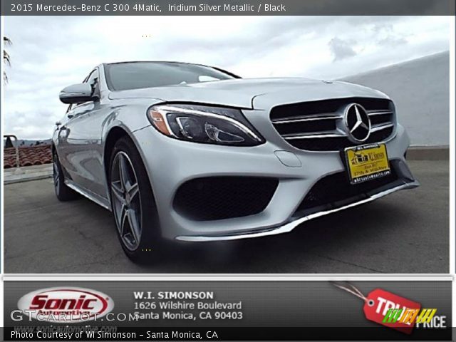 2015 Mercedes-Benz C 300 4Matic in Iridium Silver Metallic