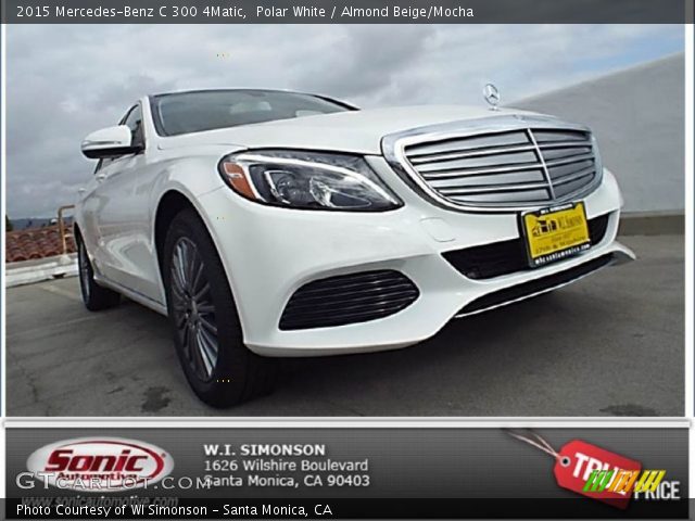 2015 Mercedes-Benz C 300 4Matic in Polar White