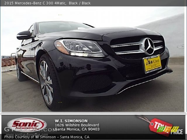 2015 Mercedes-Benz C 300 4Matic in Black