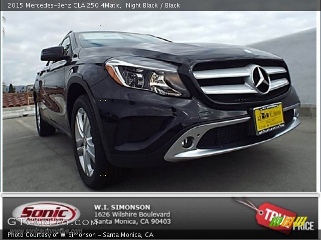 2015 Mercedes-Benz GLA 250 4Matic in Night Black