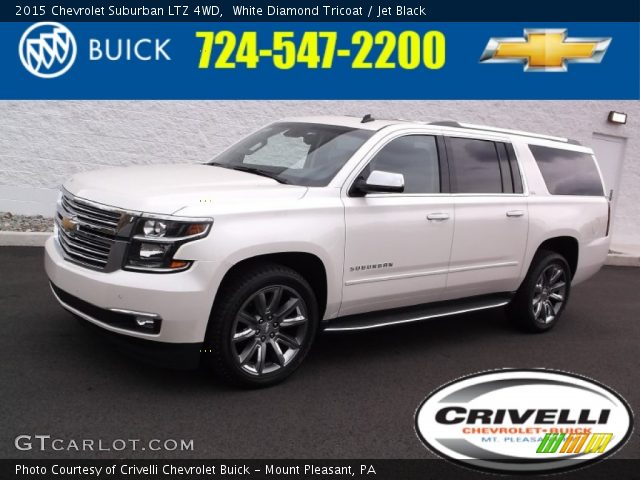 2015 Chevrolet Suburban LTZ 4WD in White Diamond Tricoat