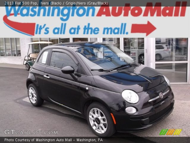 2013 Fiat 500 Pop in Nero (Black)