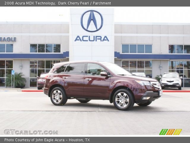 2008 Acura MDX Technology in Dark Cherry Pearl