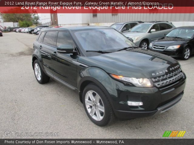 2012 Land Rover Range Rover Evoque Pure in Galway Green Metallic