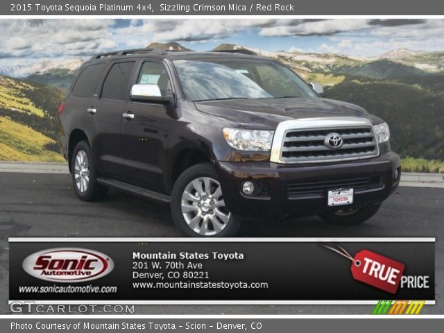 2015 Toyota Sequoia Platinum 4x4 in Sizzling Crimson Mica