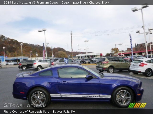 2014 Ford Mustang V6 Premium Coupe in Deep Impact Blue