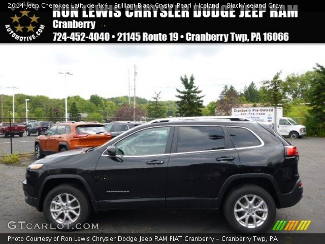 2014 Jeep Cherokee Latitude 4x4 in Brilliant Black Crystal Pearl