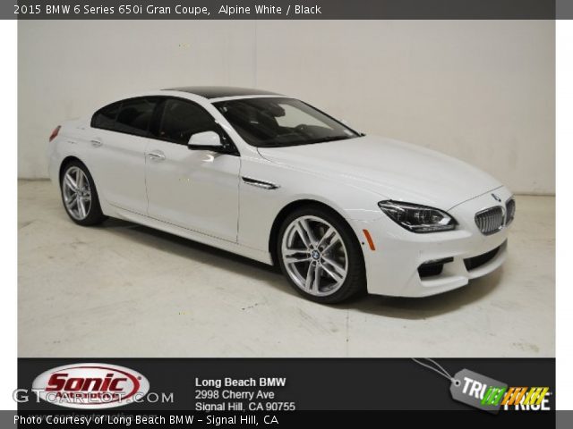 2015 BMW 6 Series 650i Gran Coupe in Alpine White