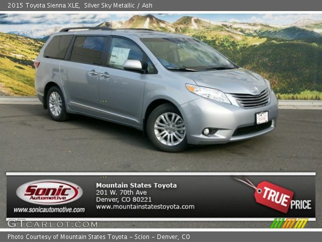 2015 Toyota Sienna XLE in Silver Sky Metallic