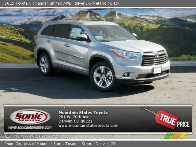 2015 Toyota Highlander Limited AWD in Silver Sky Metallic