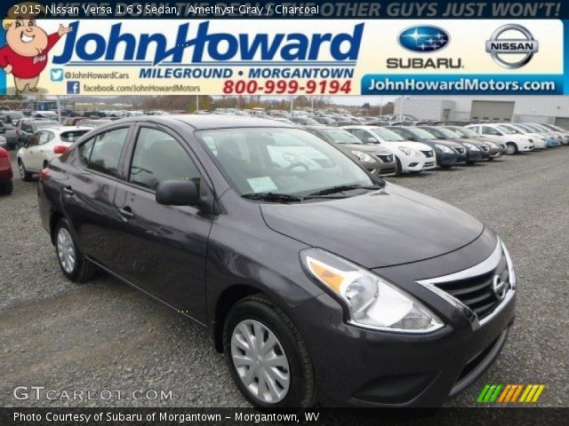 2015 Nissan Versa 1.6 S Sedan in Amethyst Gray