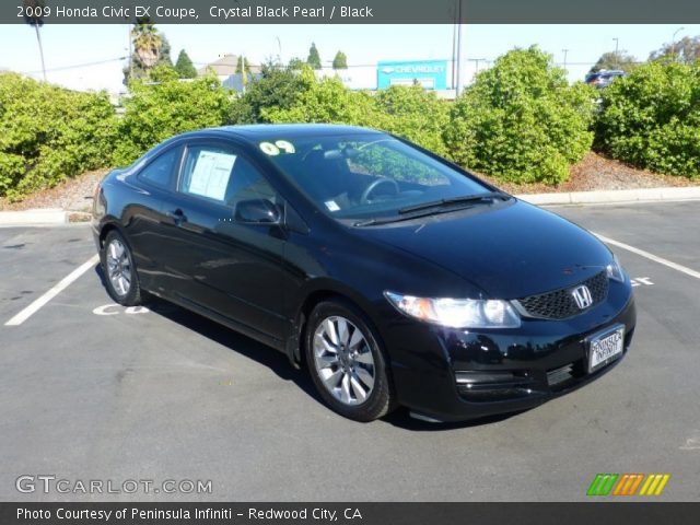 2009 Honda Civic EX Coupe in Crystal Black Pearl