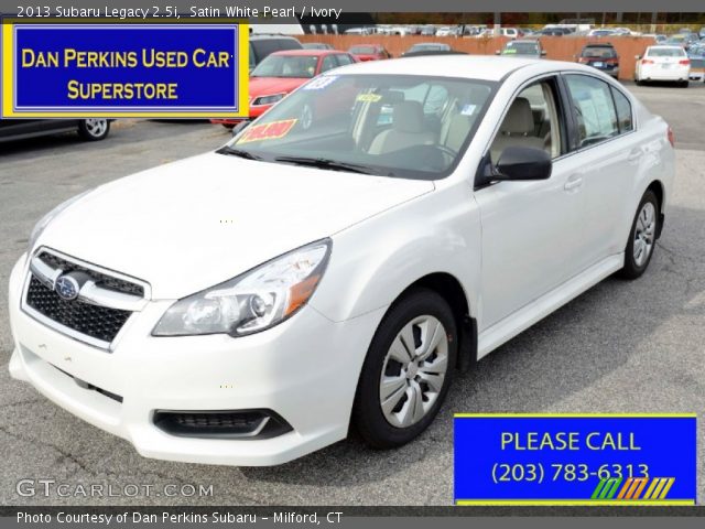 2013 Subaru Legacy 2.5i in Satin White Pearl