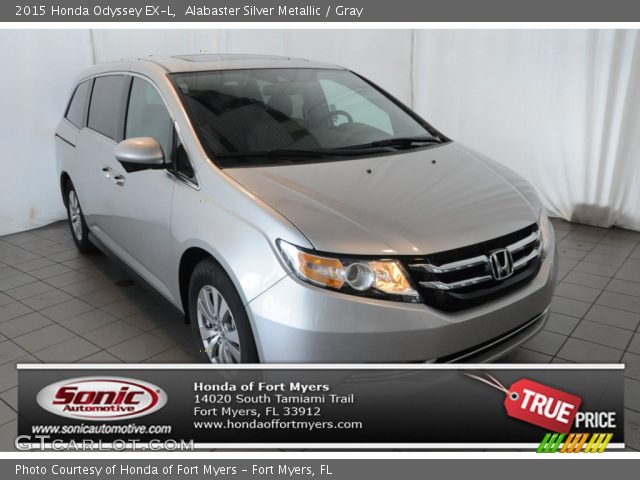 2015 Honda Odyssey EX-L in Alabaster Silver Metallic