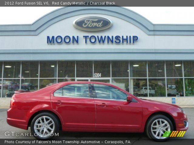 2012 Ford Fusion SEL V6 in Red Candy Metallic