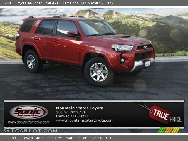 2015 Toyota 4Runner Trail 4x4 in Barcelona Red Metallic