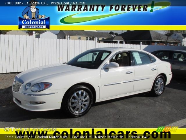 2008 Buick LaCrosse CXL in White Opal