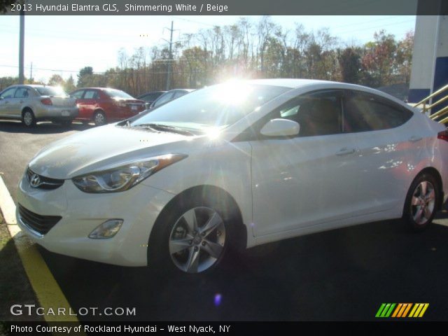 2013 Hyundai Elantra GLS in Shimmering White