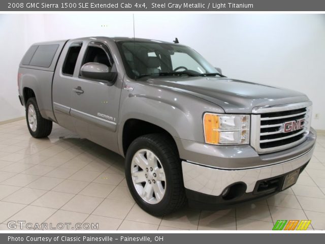 2008 GMC Sierra 1500 SLE Extended Cab 4x4 in Steel Gray Metallic